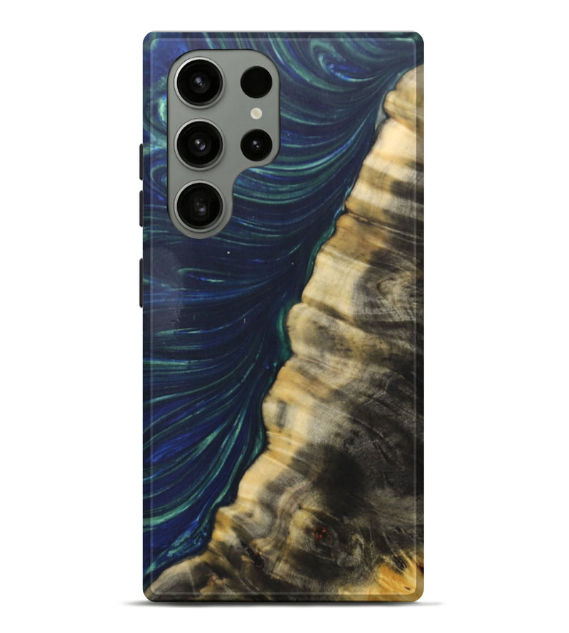 Galaxy S23 Ultra Wood+Resin Live Edge Phone Case - Sydney (Green, 686997)