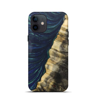 iPhone 12 mini Wood+Resin Live Edge Phone Case - Sydney (Green, 686997)
