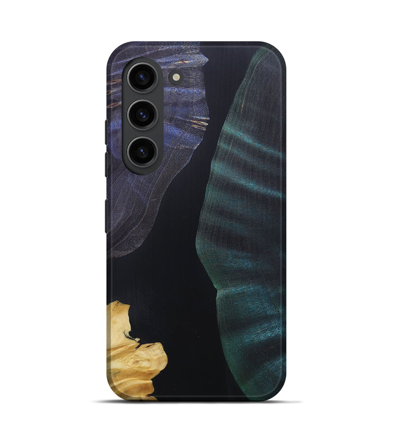 Galaxy S23 Wood+Resin Live Edge Phone Case - Daxton (Pure Black, 687036)