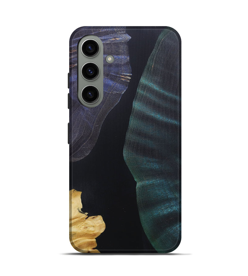 Galaxy S24 Wood+Resin Live Edge Phone Case - Daxton (Pure Black, 687036)