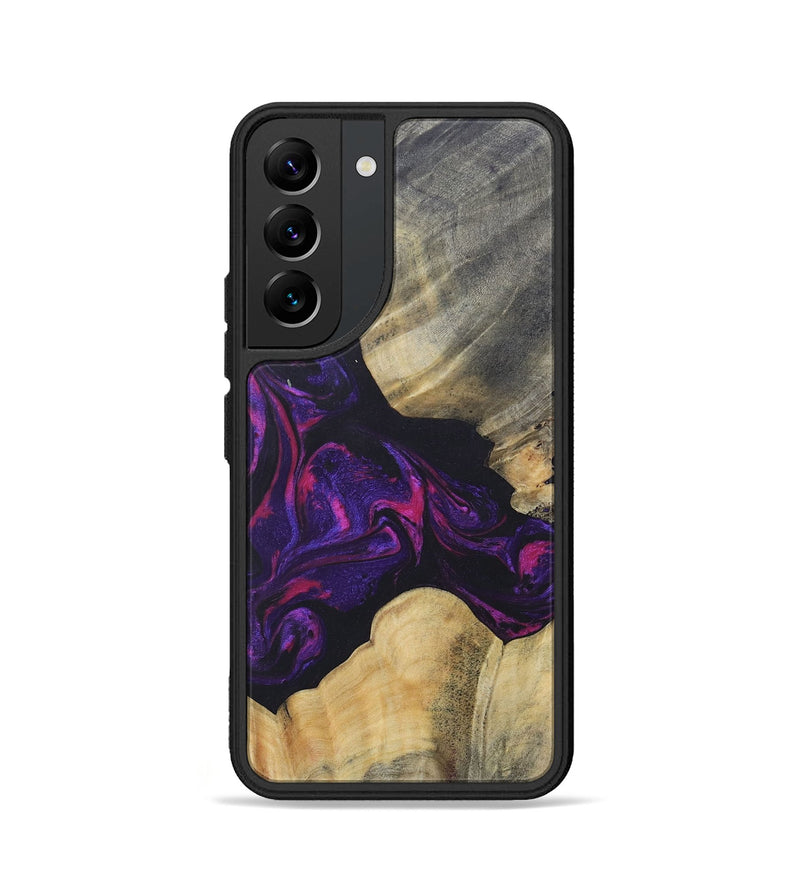 Galaxy S22 Wood+Resin Phone Case - Ariel (Purple, 687139)