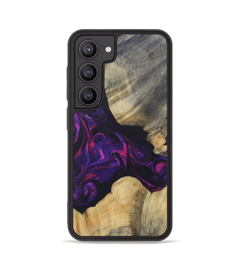 Galaxy S23 Wood+Resin Phone Case - Ariel (Purple, 687139)