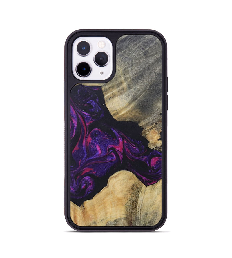 iPhone 11 Pro Wood+Resin Phone Case - Ariel (Purple, 687139)