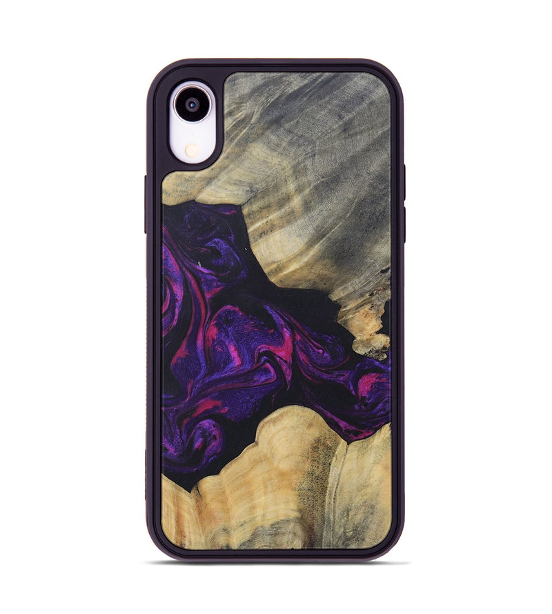 iPhone Xr Wood+Resin Phone Case - Ariel (Purple, 687139)