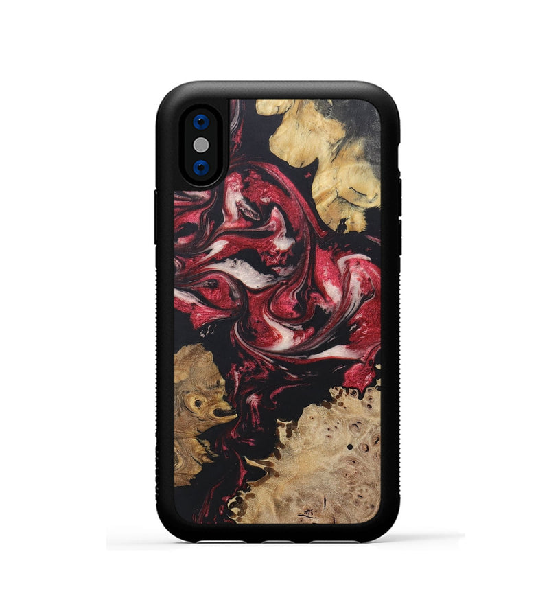 iPhone Xs Wood+Resin Phone Case - Olga (Mosaic, 687164)