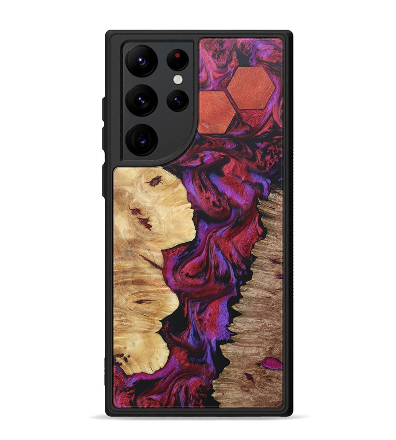 Galaxy S22 Ultra Wood+Resin Phone Case - Roderick (Mosaic, 687173)