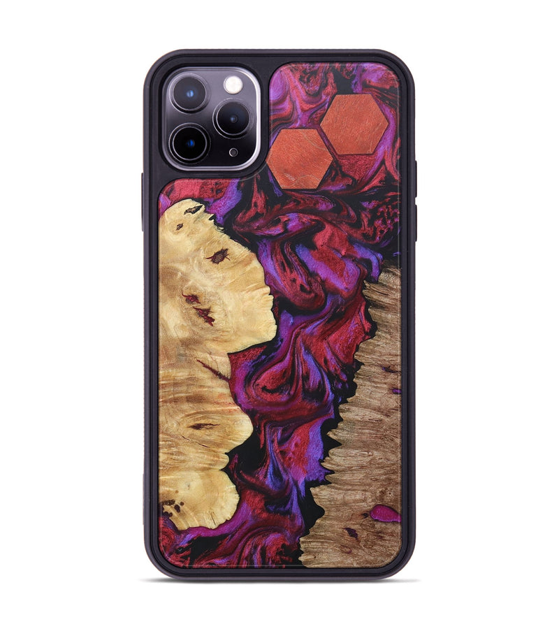 iPhone 11 Pro Max Wood+Resin Phone Case - Roderick (Mosaic, 687173)