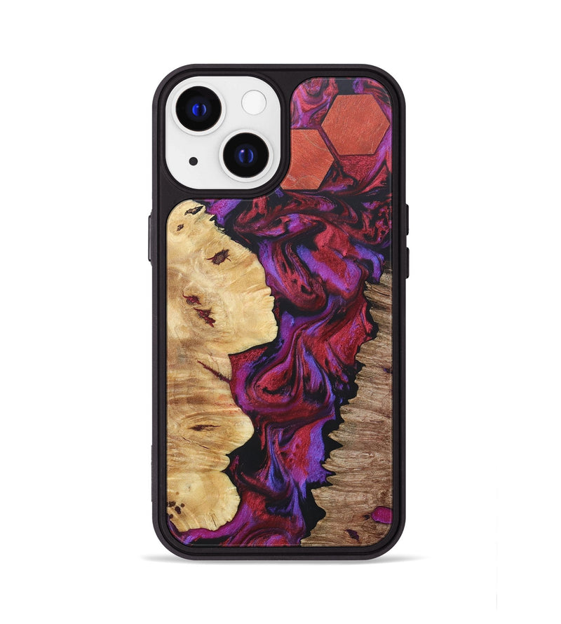 iPhone 13 Wood+Resin Phone Case - Roderick (Mosaic, 687173)