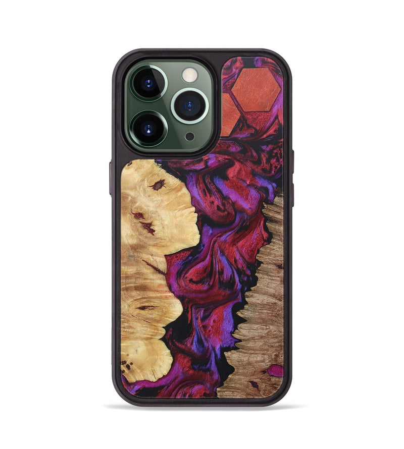 iPhone 13 Pro Wood+Resin Phone Case - Roderick (Mosaic, 687173)