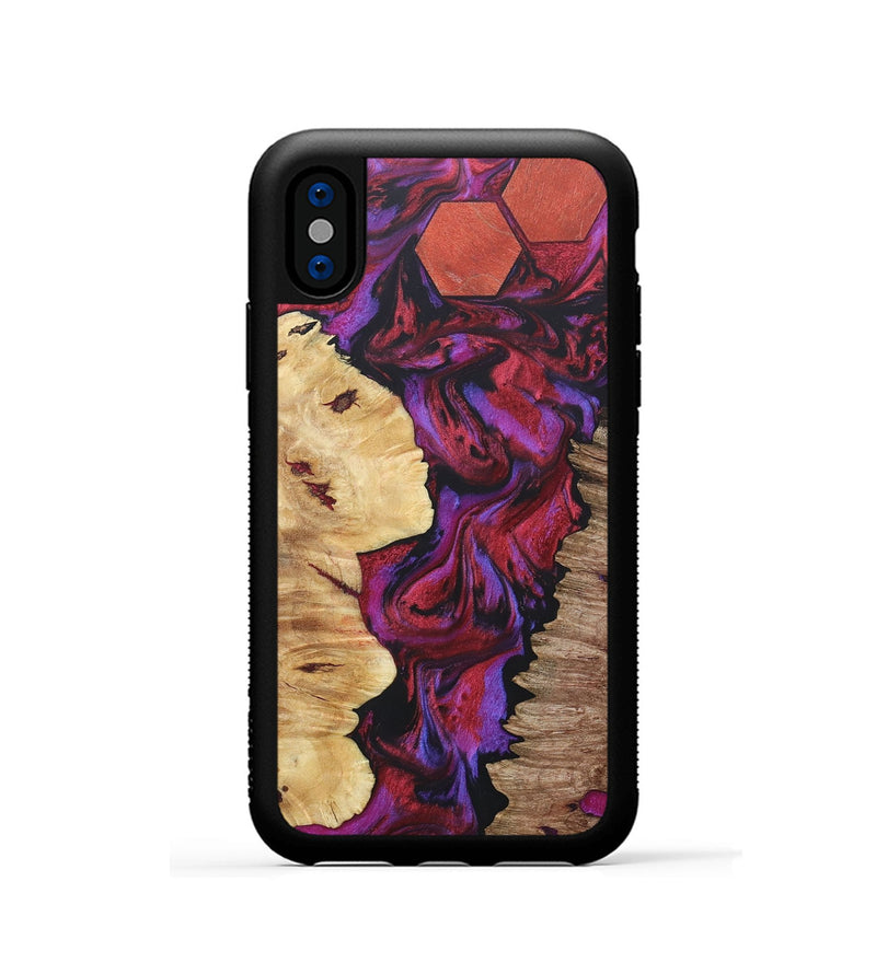 iPhone Xs Wood+Resin Phone Case - Roderick (Mosaic, 687173)
