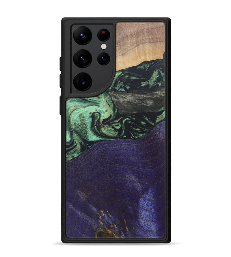 Galaxy S22 Ultra Wood+Resin Phone Case - Walker (Mosaic, 687177)
