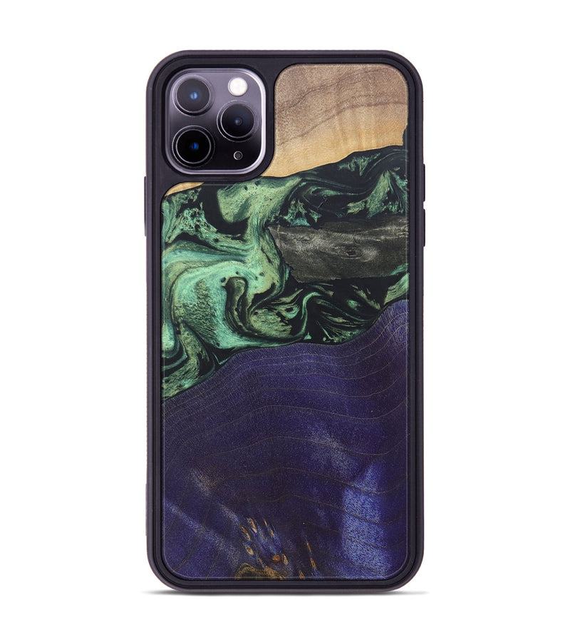 iPhone 11 Pro Max Wood+Resin Phone Case - Walker (Mosaic, 687177)