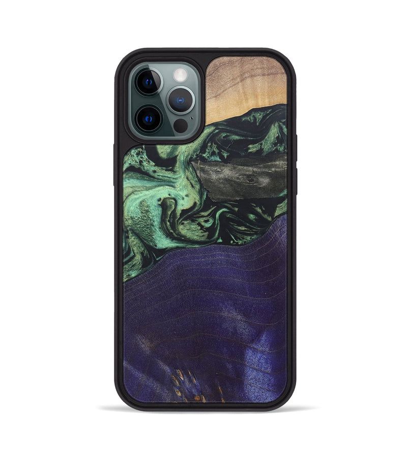 iPhone 12 Pro Wood+Resin Phone Case - Walker (Mosaic, 687177)