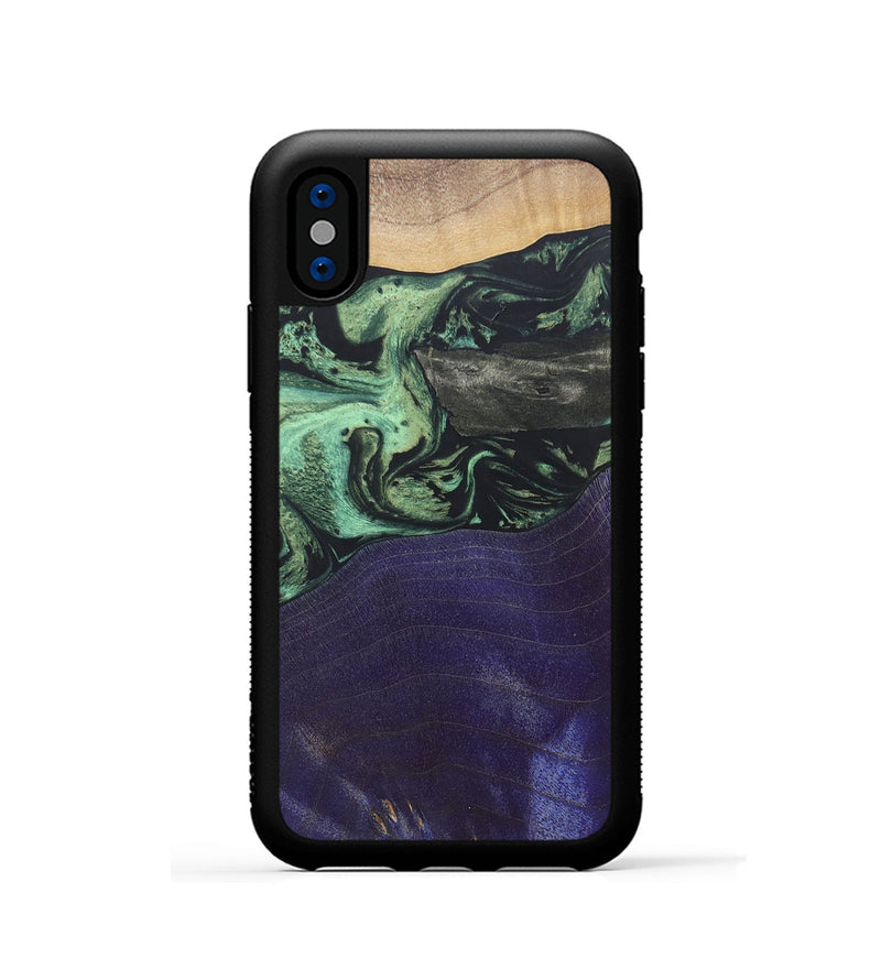 iPhone Xs Wood+Resin Phone Case - Walker (Mosaic, 687177)