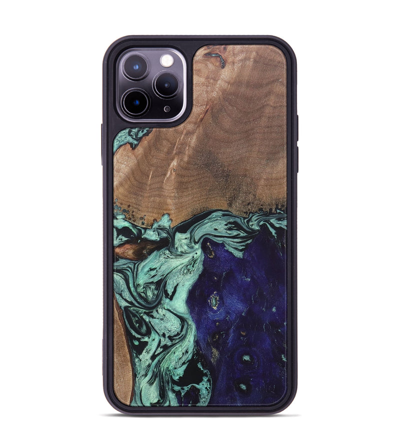iPhone 11 Pro Max Wood+Resin Phone Case - Pat (Mosaic, 687191)