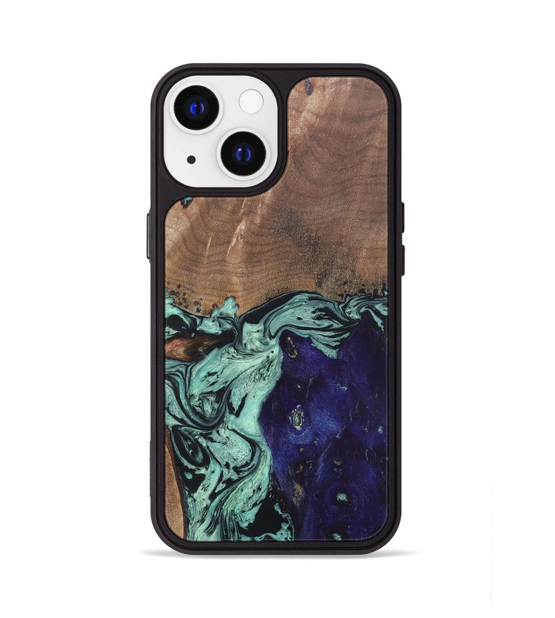 iPhone 13 Wood+Resin Phone Case - Pat (Mosaic, 687191)