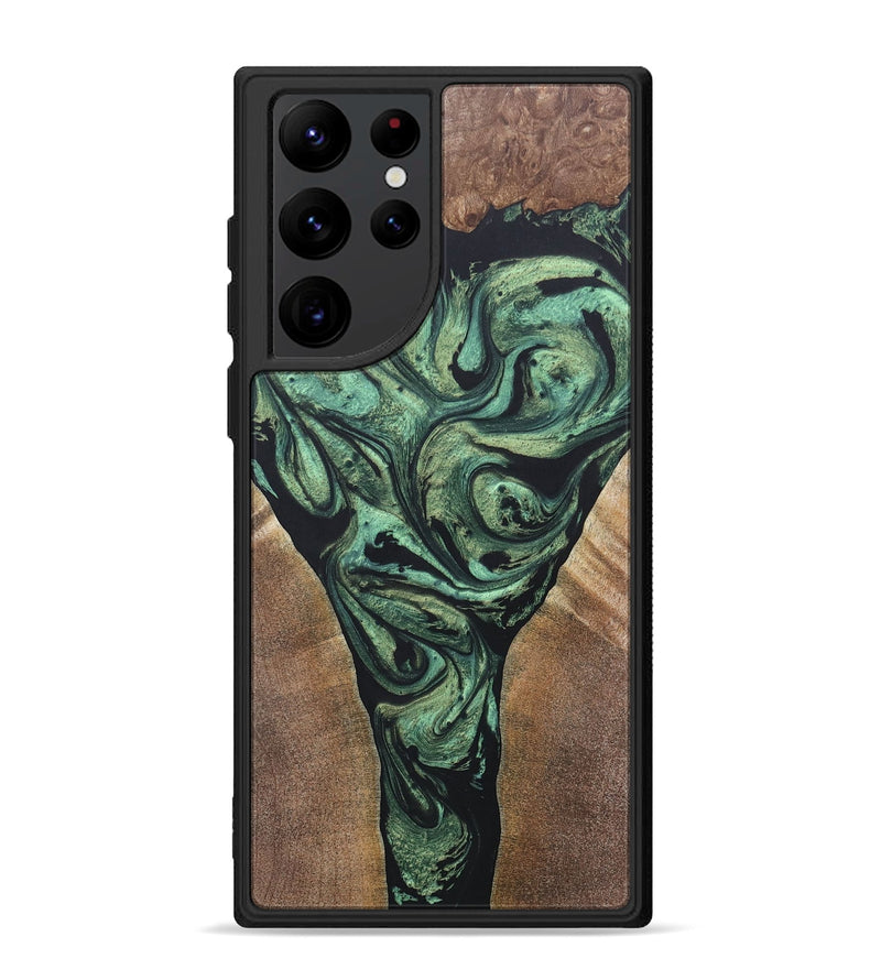 Galaxy S22 Ultra Wood+Resin Phone Case - Leonard (Mosaic, 687195)
