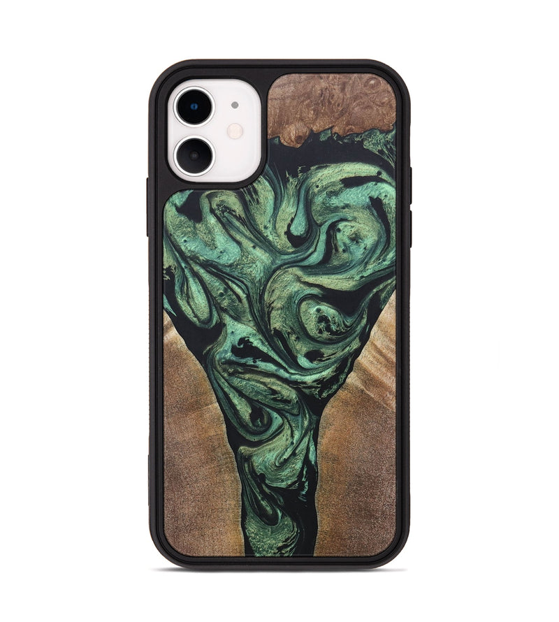iPhone 11 Wood+Resin Phone Case - Leonard (Mosaic, 687195)