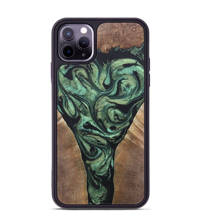 iPhone 11 Pro Max Wood+Resin Phone Case - Leonard (Mosaic, 687195)