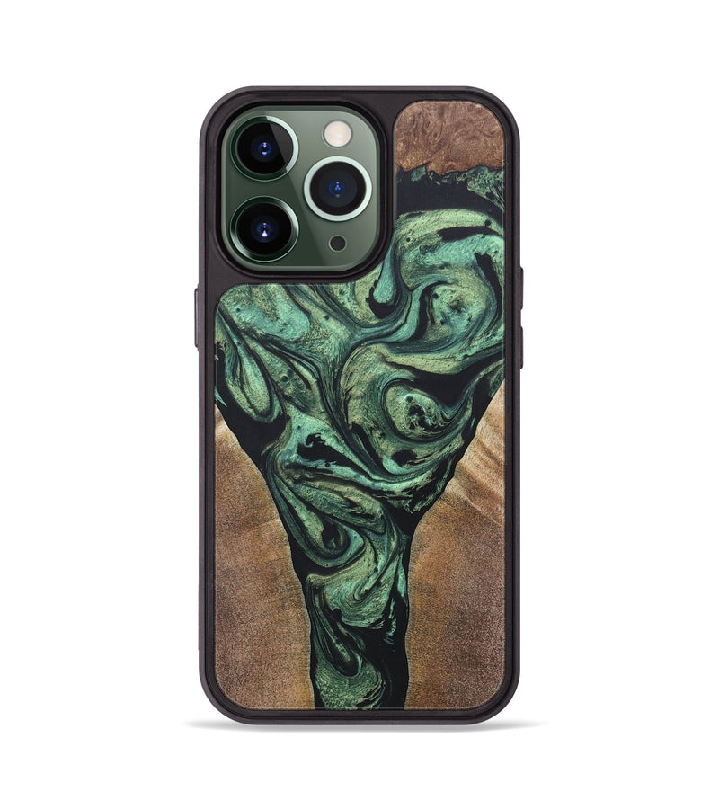 iPhone 13 Pro Wood+Resin Phone Case - Leonard (Mosaic, 687195)