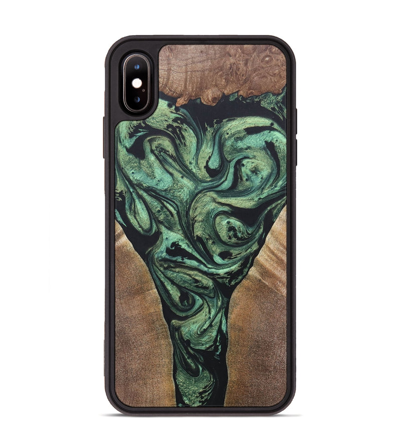 iPhone Xs Max Wood+Resin Phone Case - Leonard (Mosaic, 687195)