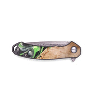 EDC Wood+Resin Pocket Knife - Latoya (Green, 687267)