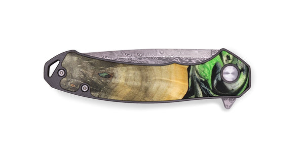 EDC Wood+Resin Pocket Knife - Tanner (Green, 687268)