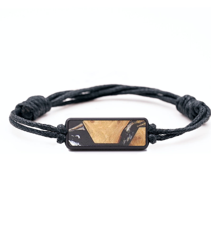 Classic Wood+Resin Bracelet - Kassidy (Black & White, 687475)