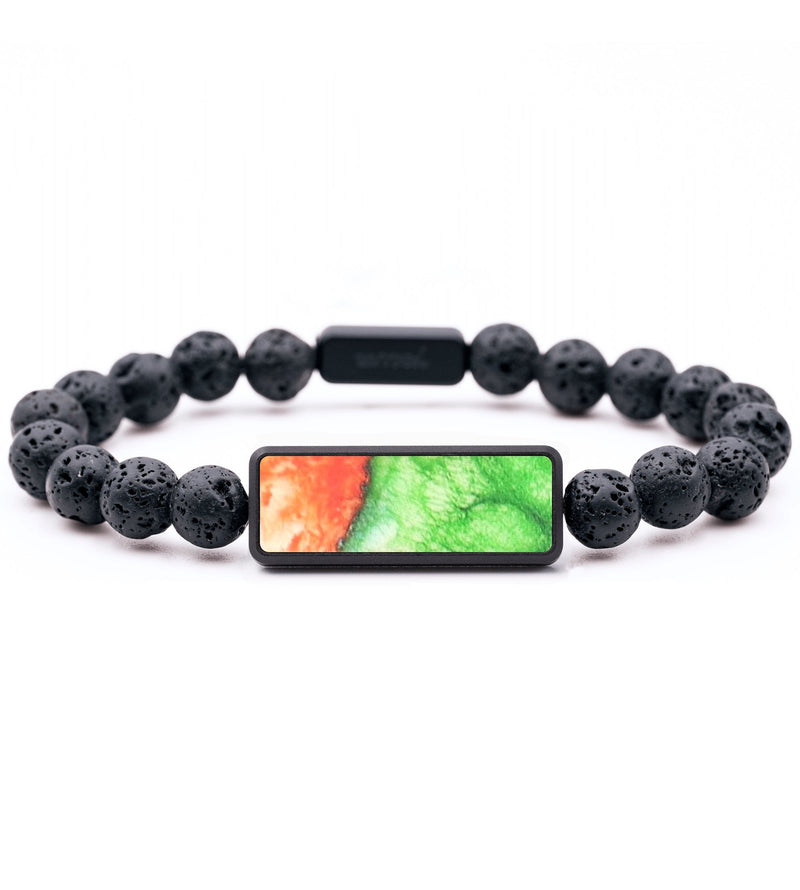 Lava Bead Wood+Resin Bracelet - Nash (Watercolor, 687543)