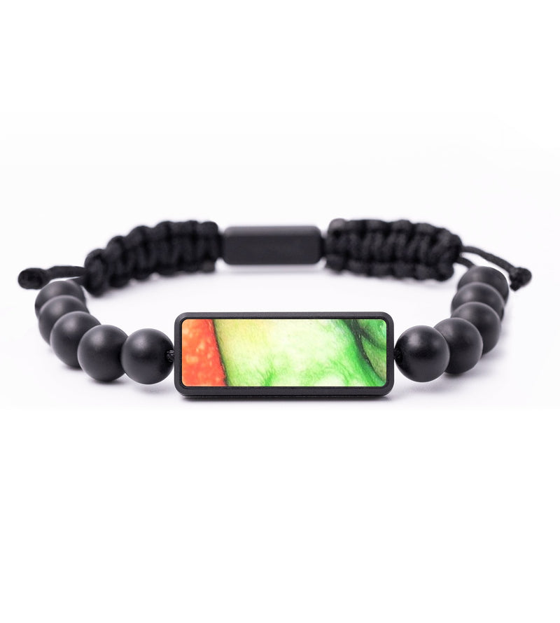 Onyx Bead Wood+Resin Bracelet - Jeffery (Watercolor, 687544)