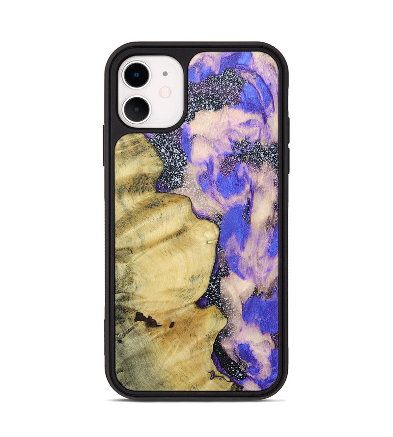 iPhone 11 Wood+Resin Phone Case - Latasha (Cosmos, 687554)