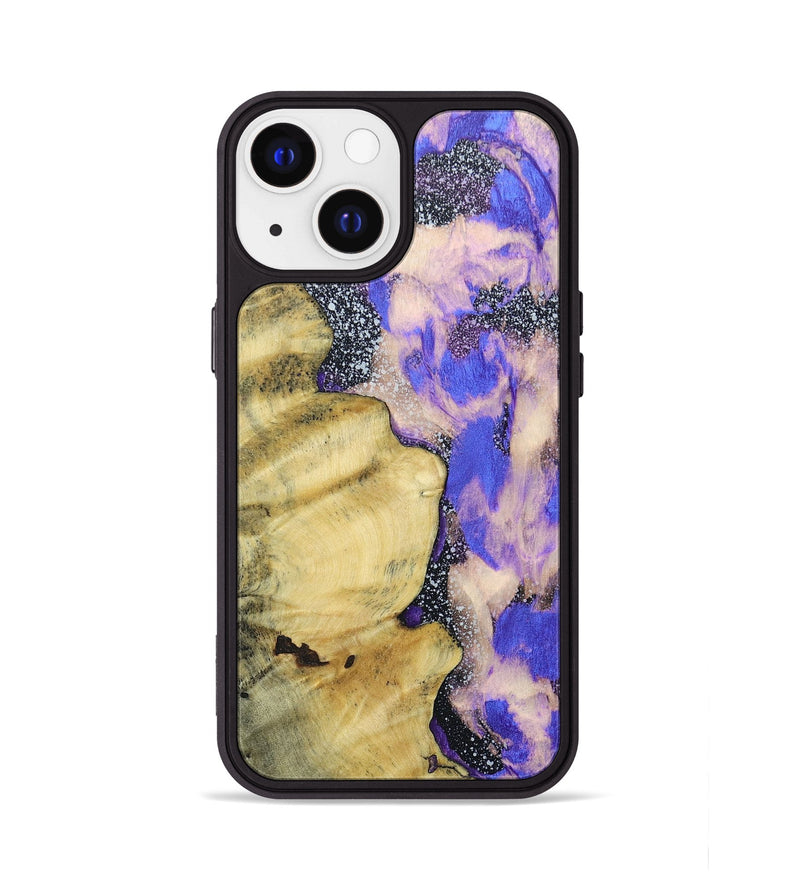 iPhone 13 Wood+Resin Phone Case - Latasha (Cosmos, 687554)