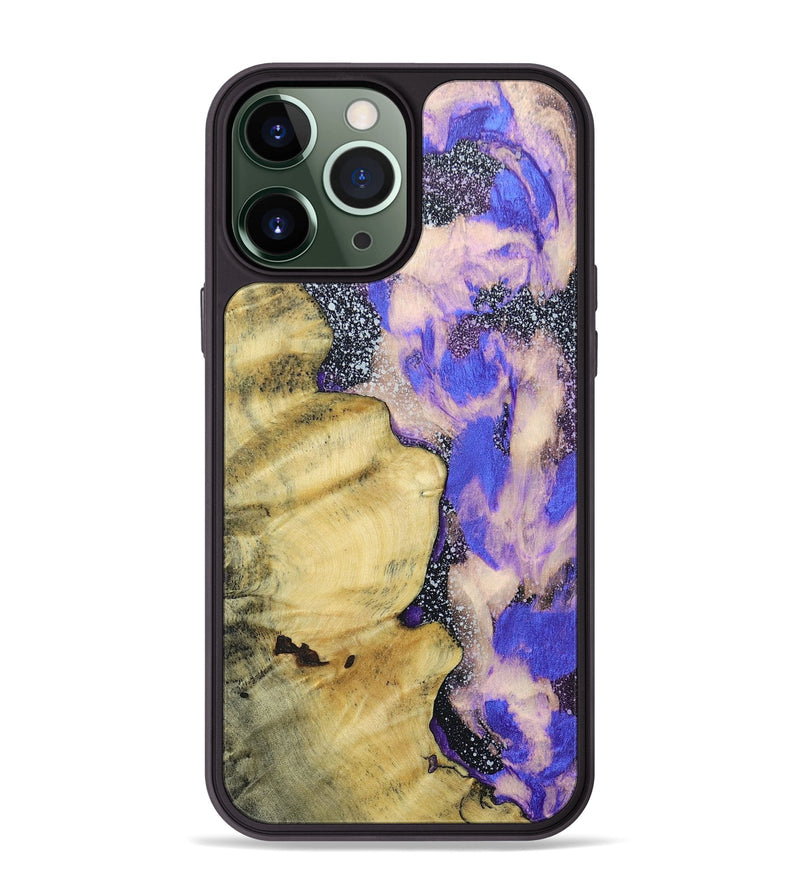 iPhone 13 Pro Max Wood+Resin Phone Case - Latasha (Cosmos, 687554)
