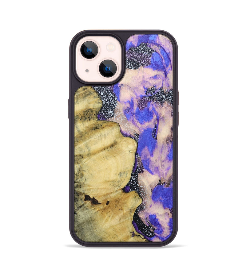 iPhone 14 Wood+Resin Phone Case - Latasha (Cosmos, 687554)