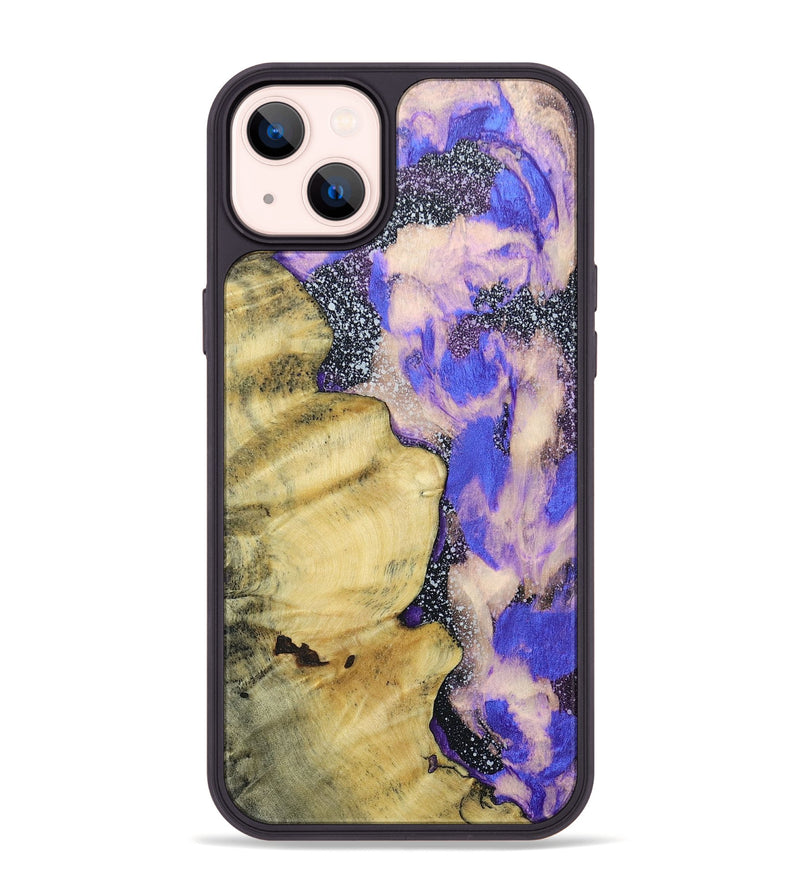 iPhone 14 Plus Wood+Resin Phone Case - Latasha (Cosmos, 687554)