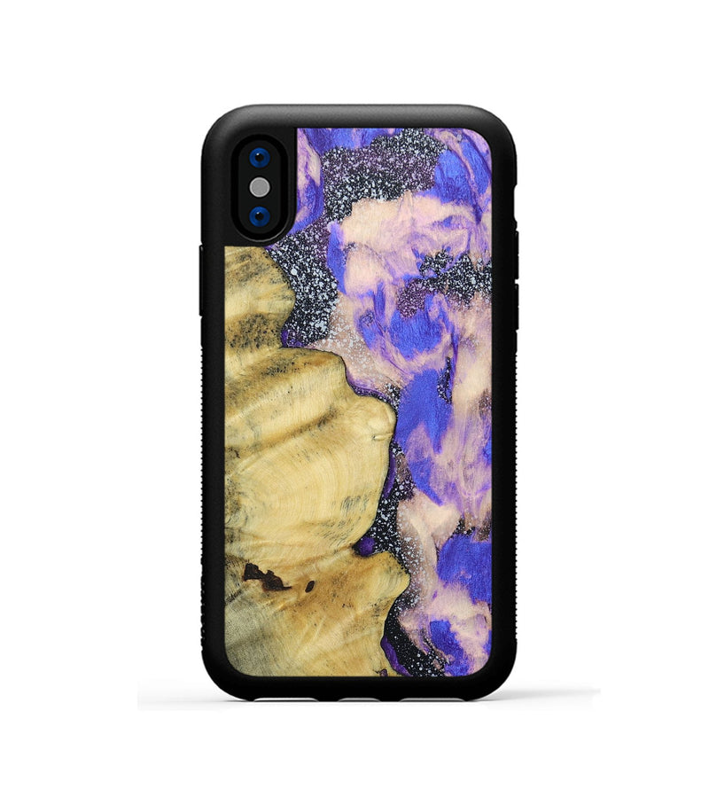 iPhone Xs Wood+Resin Phone Case - Latasha (Cosmos, 687554)