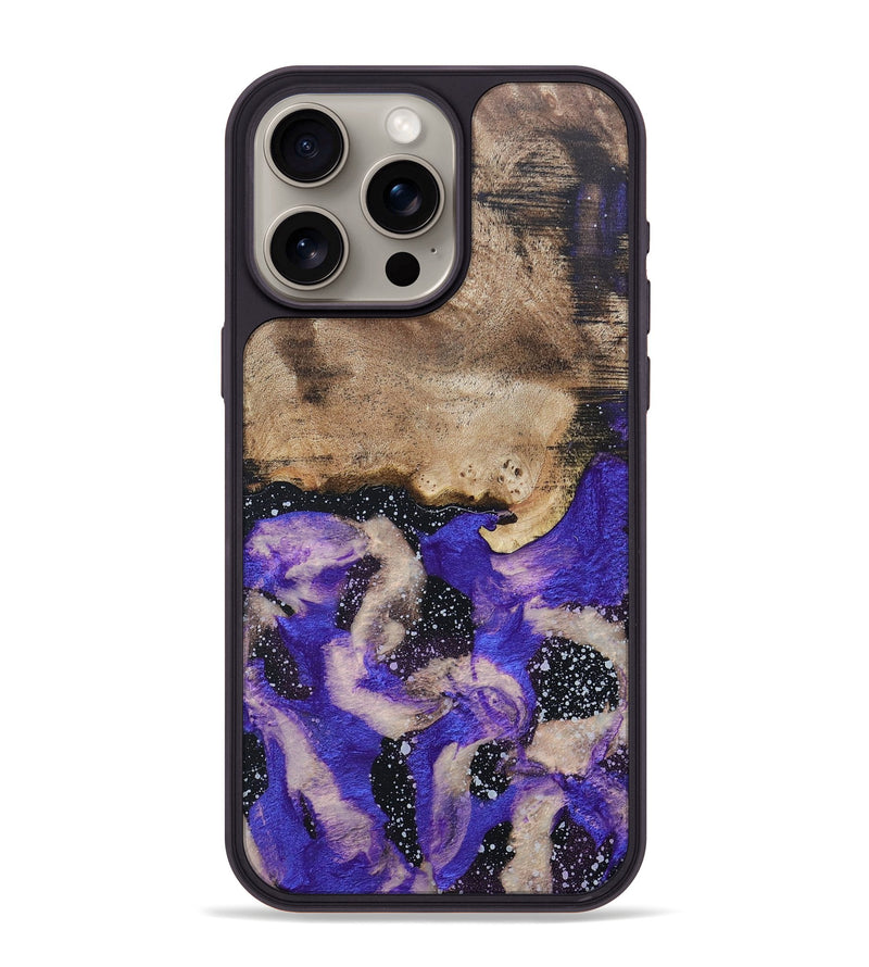 iPhone 15 Pro Max Wood+Resin Phone Case - Terrence (Cosmos, 687560)