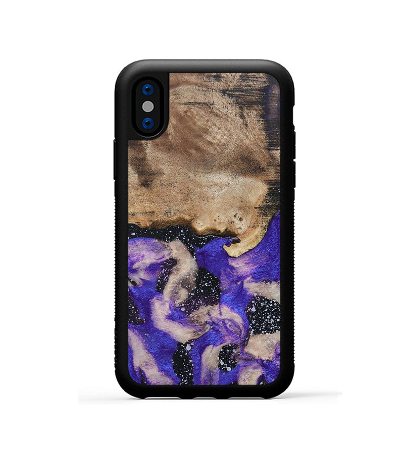 iPhone Xs Wood+Resin Phone Case - Terrence (Cosmos, 687560)