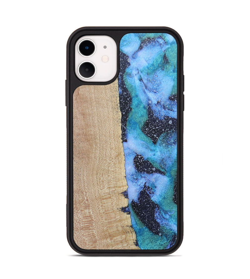iPhone 11 Wood+Resin Phone Case - Cyrus (Cosmos, 687603)