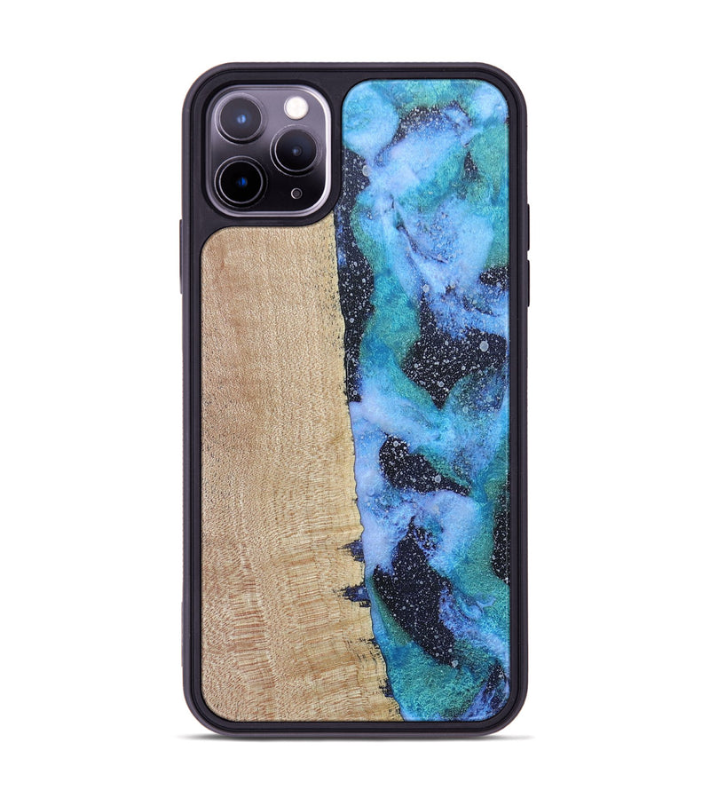 iPhone 11 Pro Max Wood+Resin Phone Case - Cyrus (Cosmos, 687603)