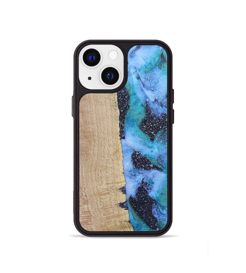 iPhone 13 mini Wood+Resin Phone Case - Cyrus (Cosmos, 687603)