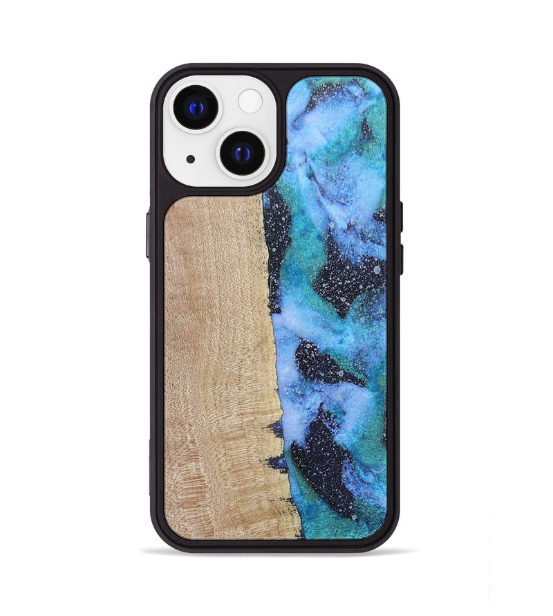 iPhone 13 Wood+Resin Phone Case - Cyrus (Cosmos, 687603)