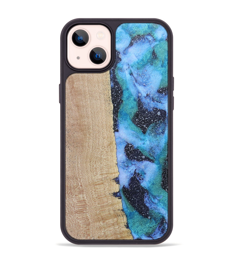 iPhone 14 Plus Wood+Resin Phone Case - Cyrus (Cosmos, 687603)