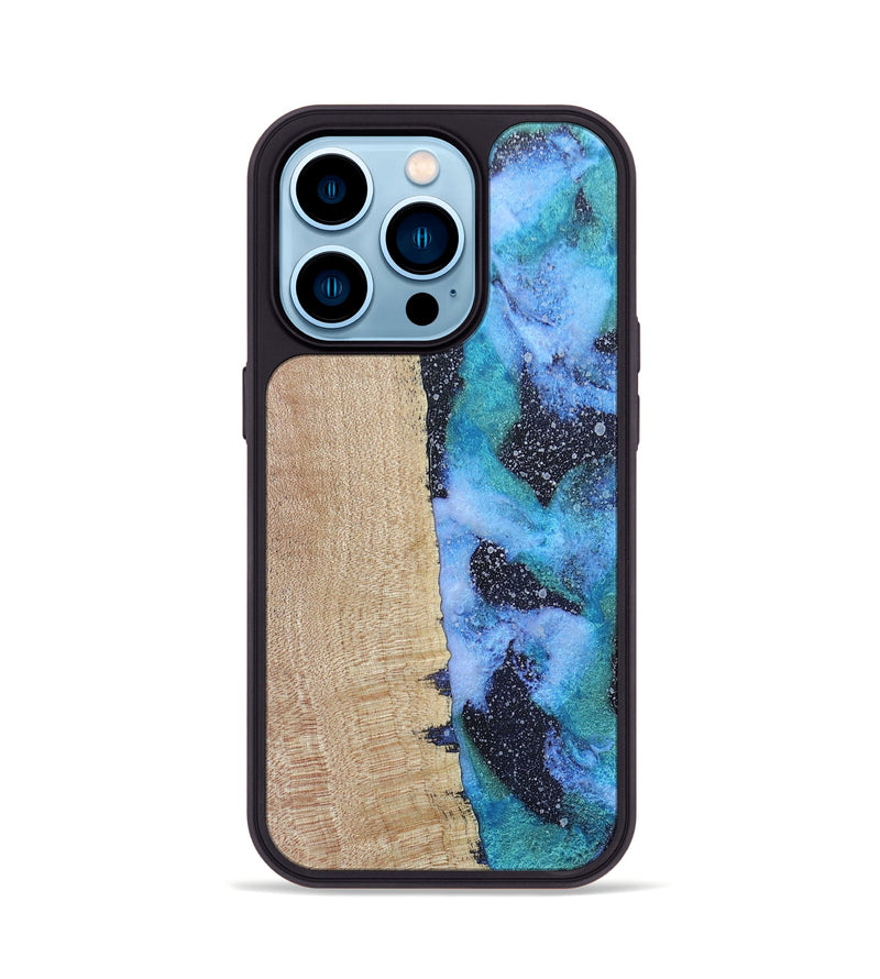 iPhone 14 Pro Wood+Resin Phone Case - Cyrus (Cosmos, 687603)