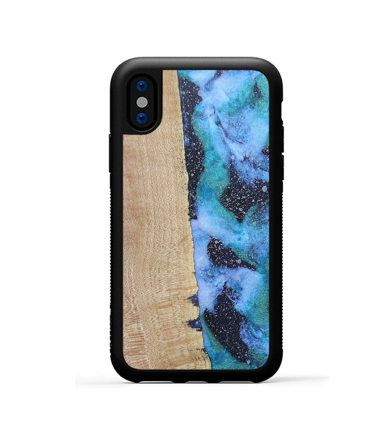 iPhone Xs Wood+Resin Phone Case - Cyrus (Cosmos, 687603)