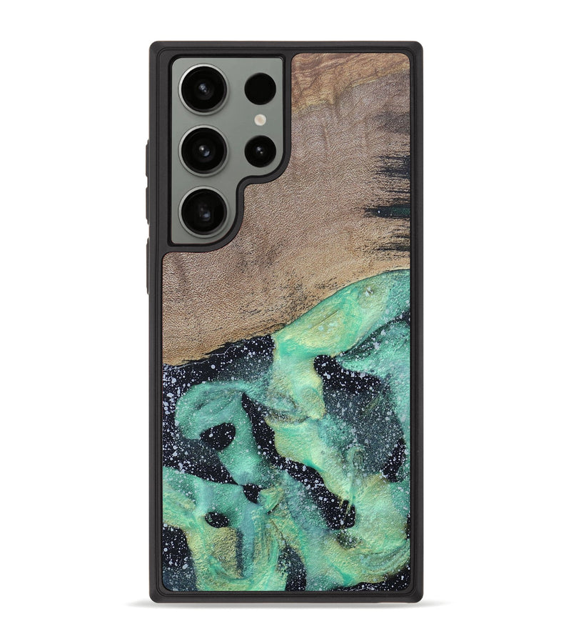 Galaxy S23 Ultra Wood+Resin Phone Case - Tevin (Cosmos, 687616)