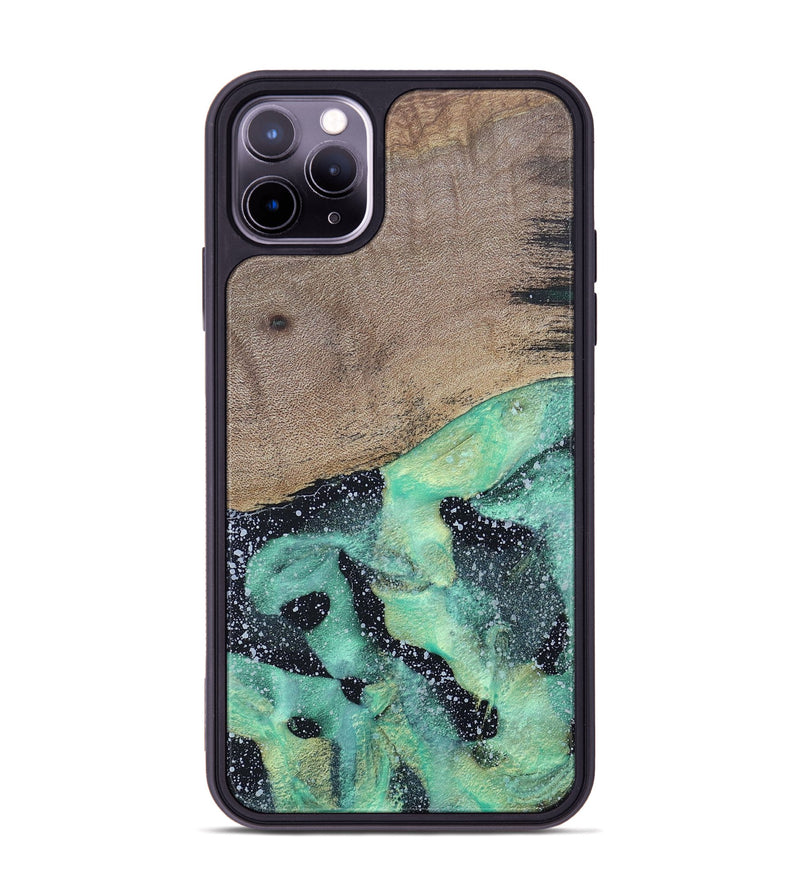 iPhone 11 Pro Max Wood+Resin Phone Case - Tevin (Cosmos, 687616)