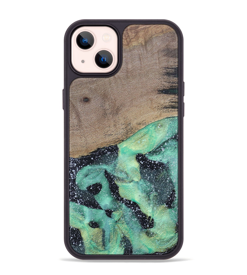 iPhone 14 Plus Wood+Resin Phone Case - Tevin (Cosmos, 687616)