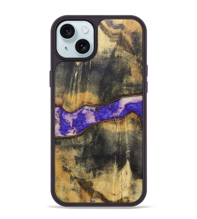 iPhone 15 Plus Wood+Resin Phone Case - Harold (Cosmos, 687648)