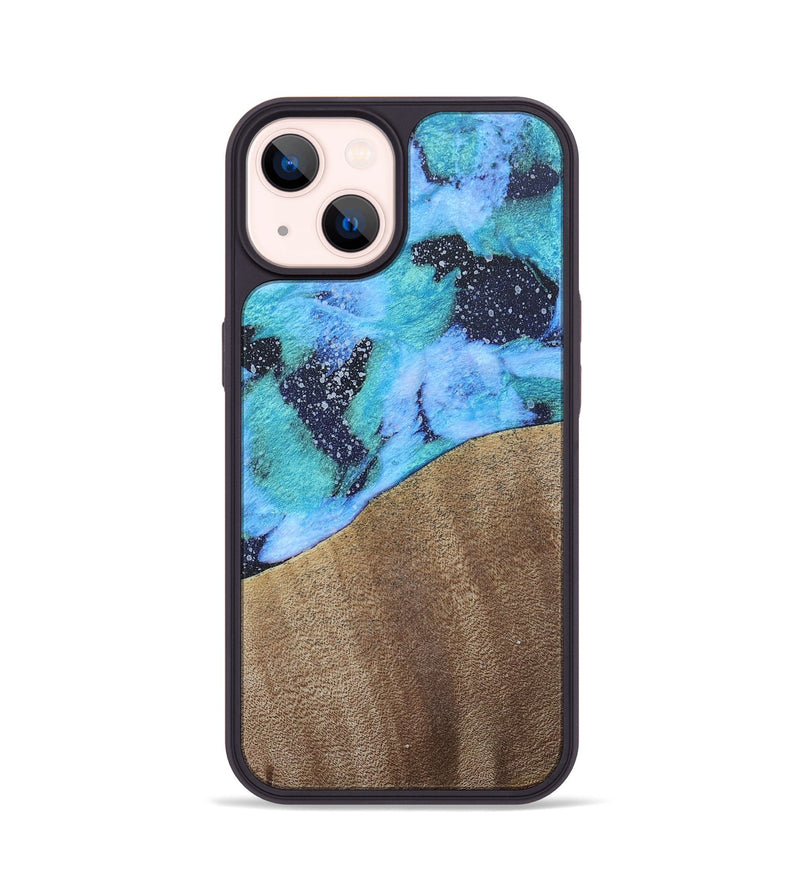 iPhone 14 Wood+Resin Phone Case - Keri (Cosmos, 687659)
